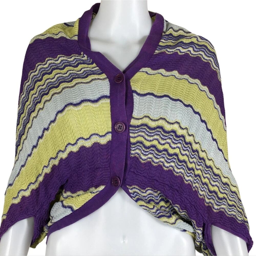BCBGMAXAZRIA Evergreen Women S Oversized Slouch‎ Button Down Geometric Cardigain
